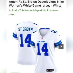 Holiday special!!! Brand new Detroit Lions NFL women's jersey